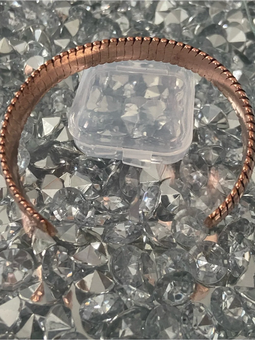 19 Cooper Rose Gold Flexible Stretch Bracelet For protection & frequency